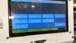 Torno cnc paralelo manual, no uso profesional.