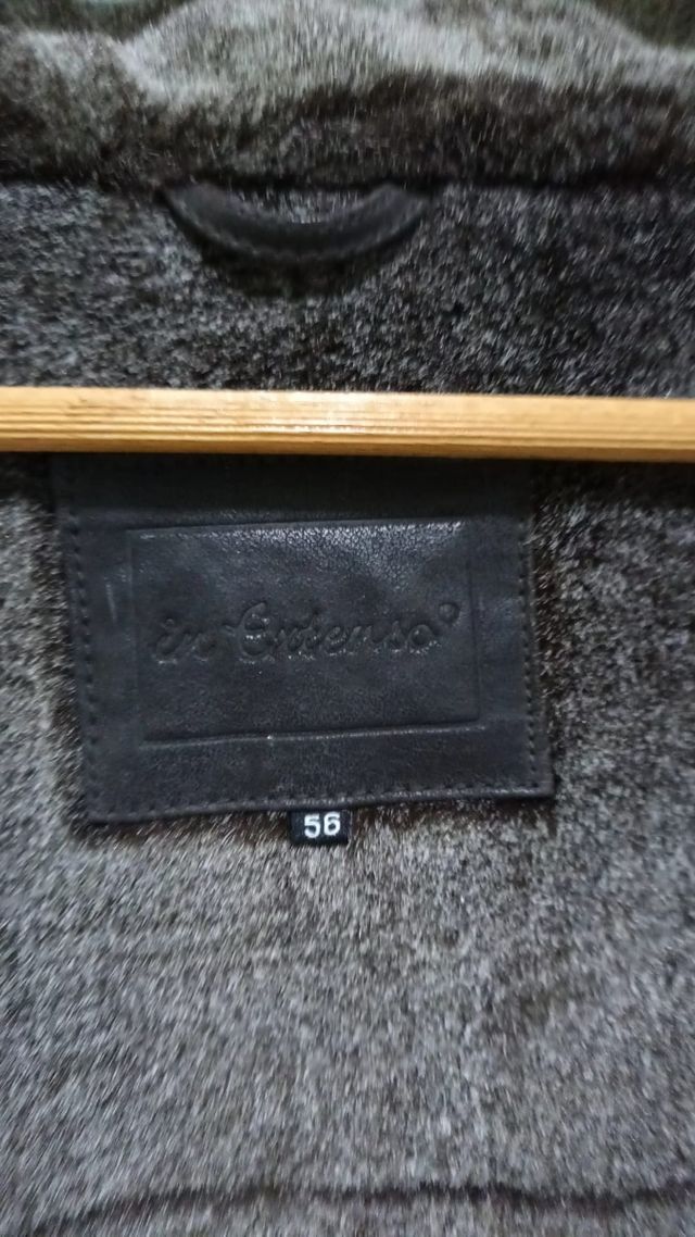 Chaqueton nobuk forro piel caballero