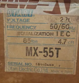 Grabador profesional vintage OTARI MX-55