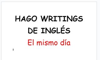Hago writings de inglés