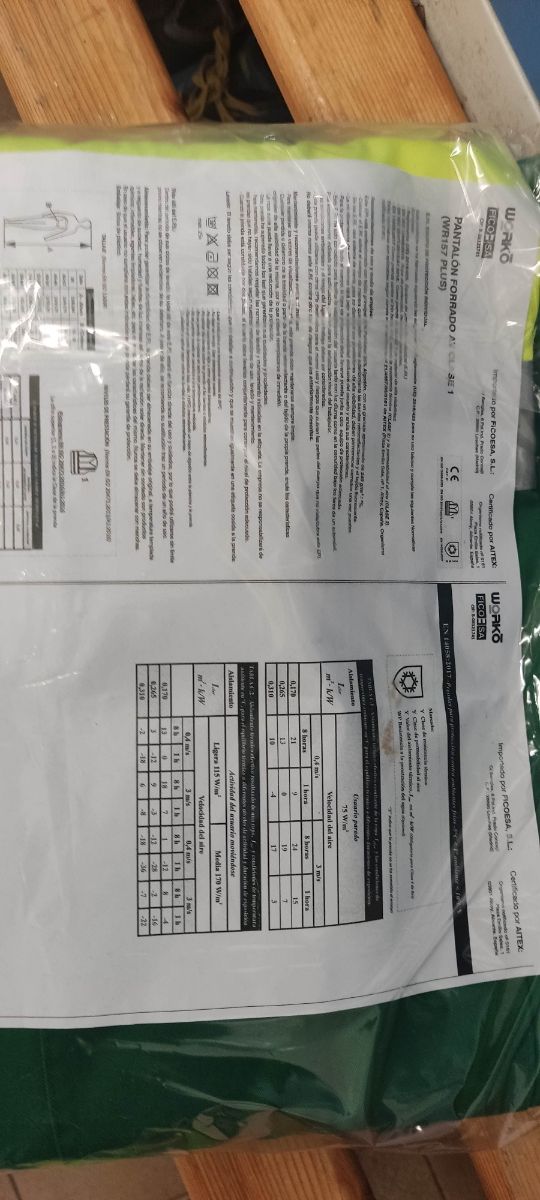 Pantalón de trabajo WORKO HV verde/amarillo