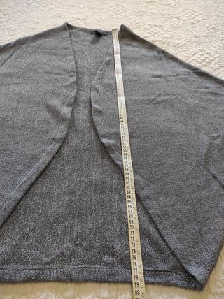 Chaqueta bolero plateada