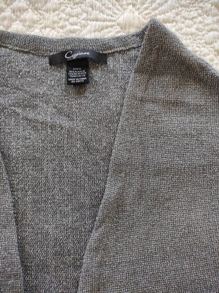 Chaqueta bolero plateada