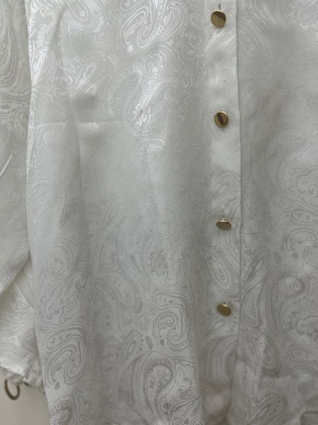 Camicetta bianca damascata tg 40