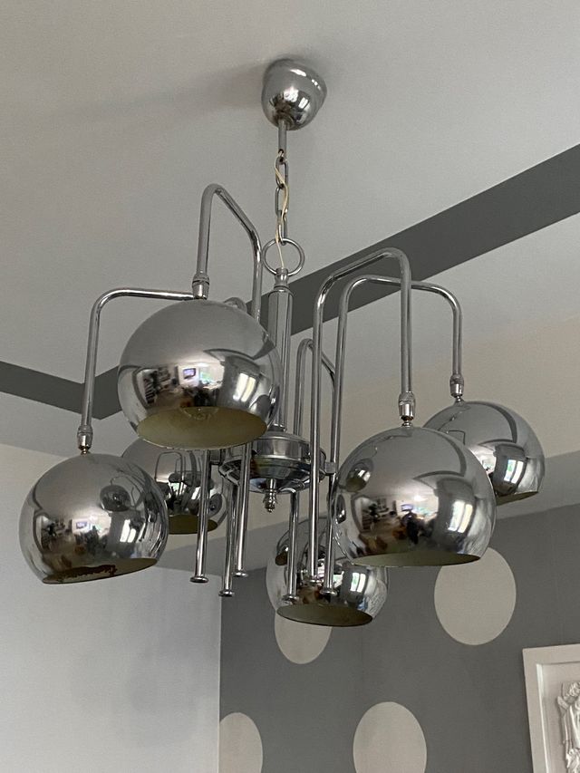 lampara cromada vintage c