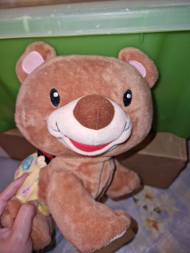 VTech- Osito Gateos Peluche, Color marrón