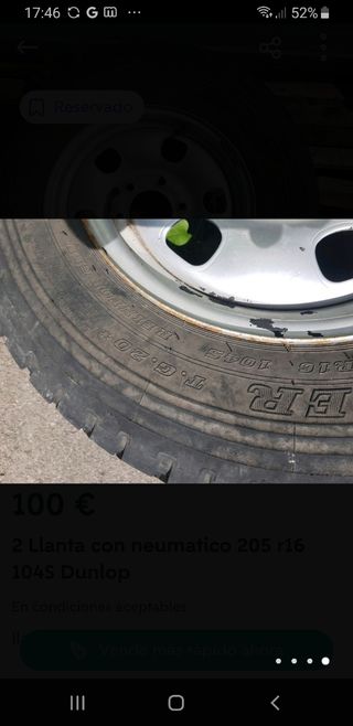 Neumatico con llanta 205 R16