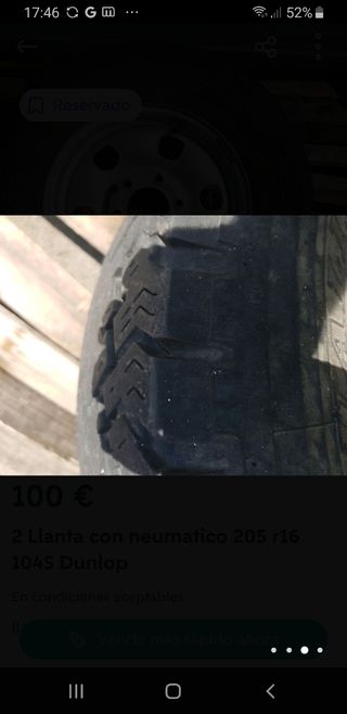 Neumatico con llanta 205 R16