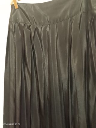 vintage falda plisada negra T.42-44
