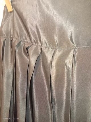 vintage falda plisada negra T.42-44