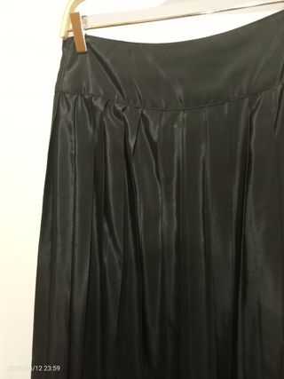 vintage falda plisada negra T.42-44