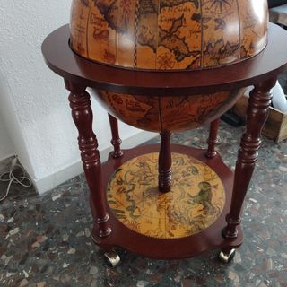 Botellero bar vintage bola del mundo