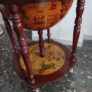 Botellero bar vintage bola del mundo