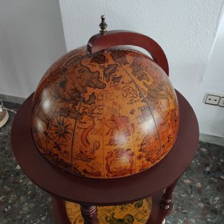 Botellero bar vintage bola del mundo