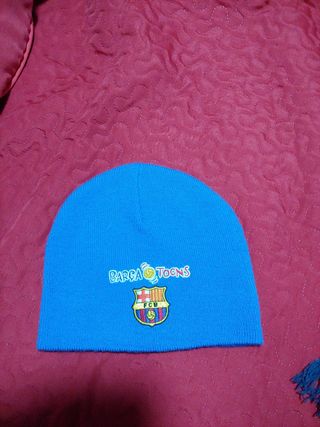 Gorra y bufanda barça