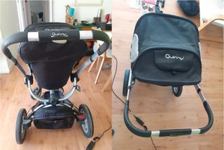 Carrito y capazo para bebés marca Quinny