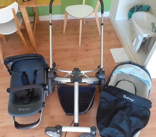 Carrito y capazo para bebés marca Quinny