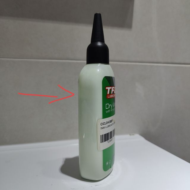 Lubricante cadena bicicleta TF2 Dry wax krytox