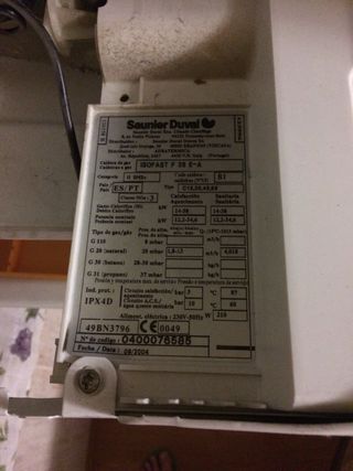 caldera sanier duval isofax f35 piezas