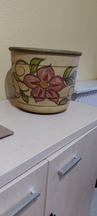 Maceta pintada
