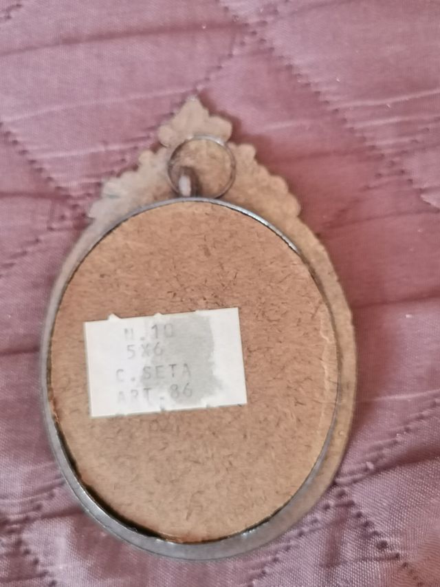 2 Marcos con fotografías de tela antiguos