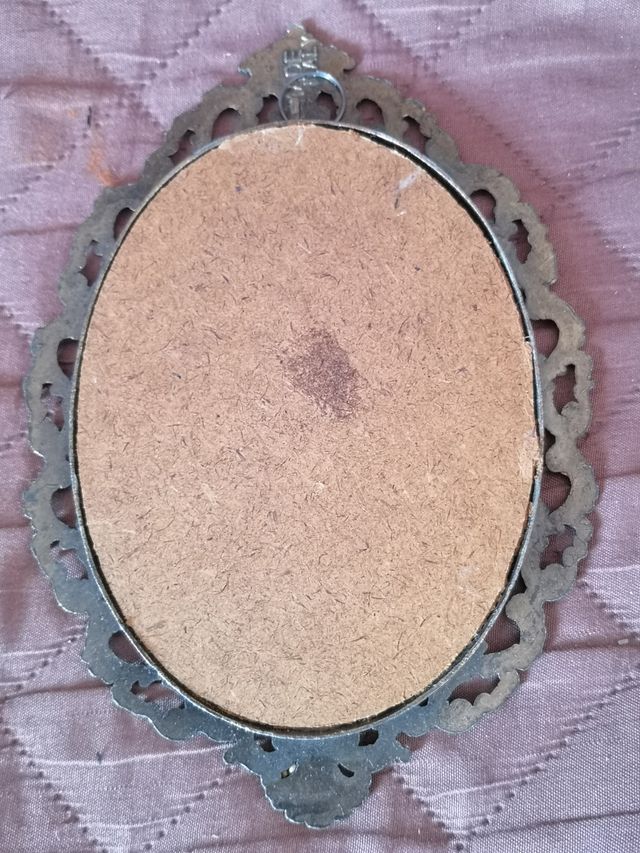 2 Marcos con fotografías de tela antiguos