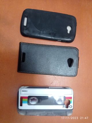 Caja HTC Nexus one,fundas y 3 protectores pantalla
