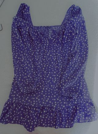 Vestido mini manga larga talla L