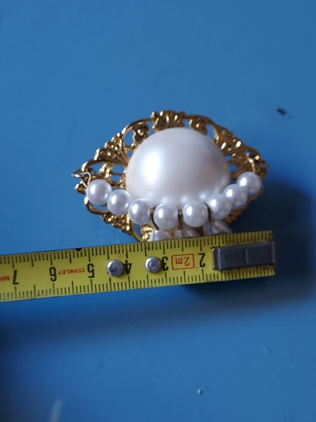Spilla oro perle