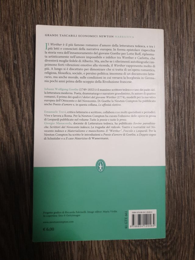 Libro "I dolori del giovane Werther"