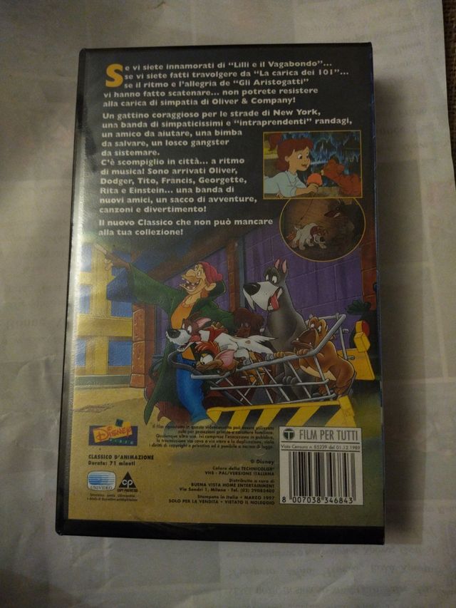 VHS Oliver e Company classici Disney