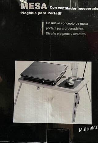 MESA CON VENTILDOR PARA PORTATIL