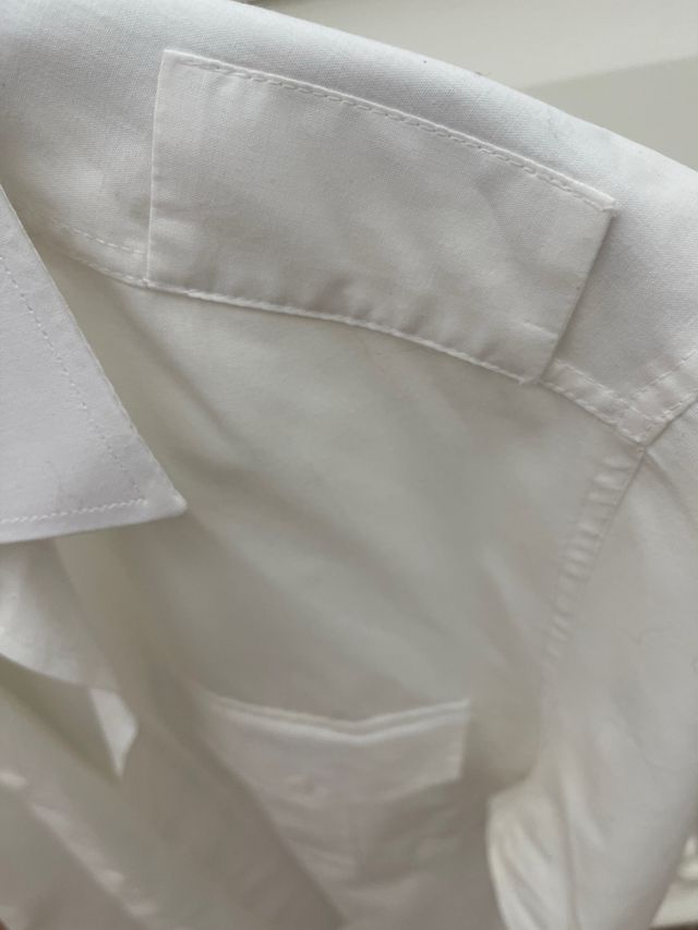 Camicia Imperatrice bianca unisex tg S collo