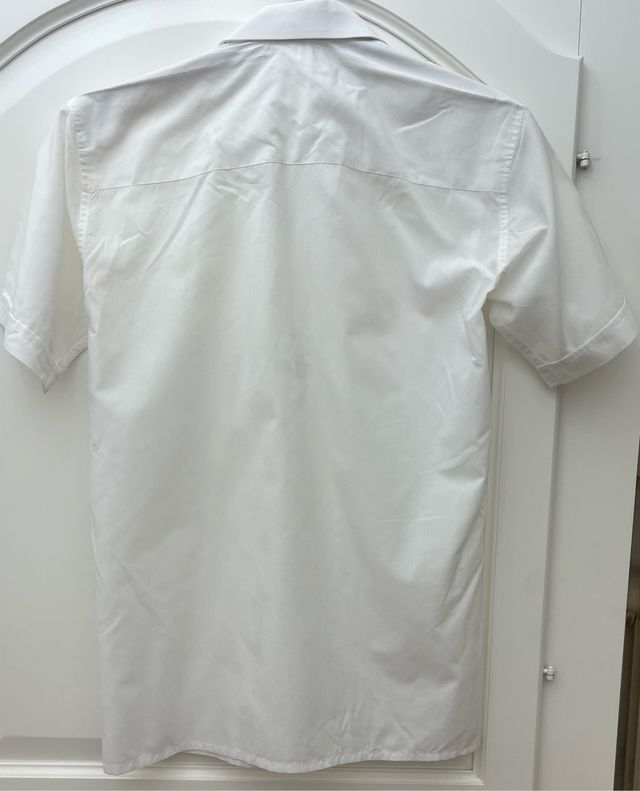 Camicia Imperatrice bianca unisex tg S collo