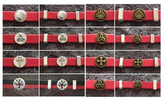 PULSERAS DE CUERO Y ACERO