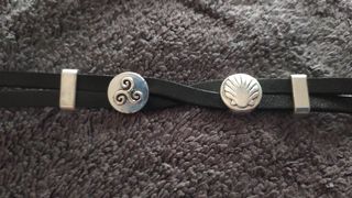 PULSERAS DE CUERO Y ACERO