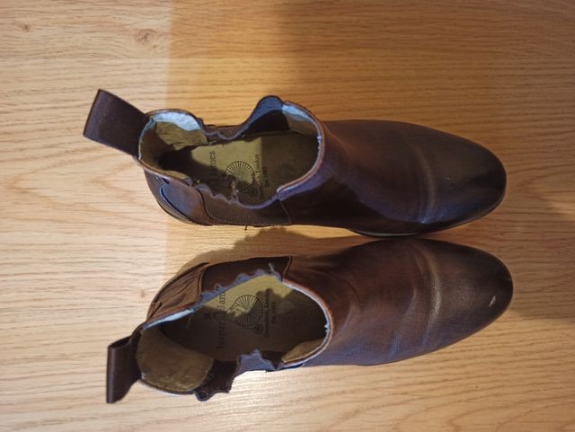 Botines piel marrón 37