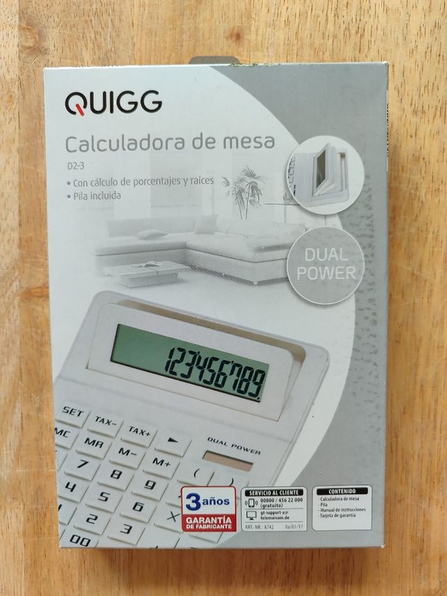 Calculadora solar teclas grandes