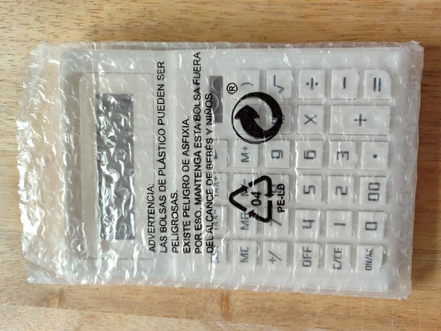 Calculadora solar teclas grandes