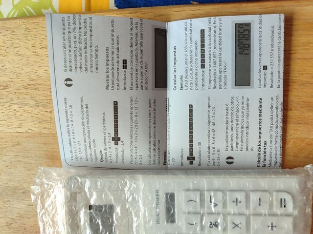 Calculadora solar teclas grandes