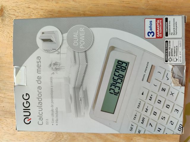 Calculadora solar teclas grandes