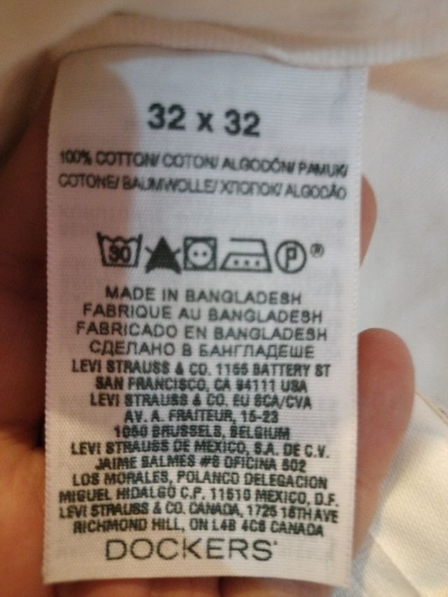 Pantalo Dockers blanco