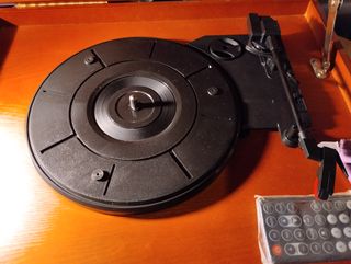 Lauson Tocadiscos Bluetooth, CD, Radio, USB