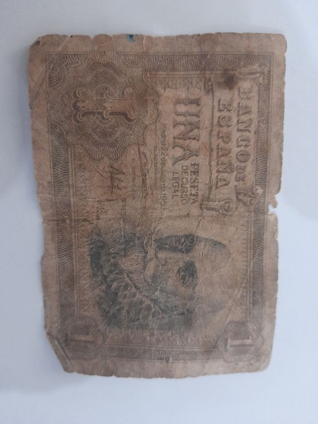 Billete pesetas