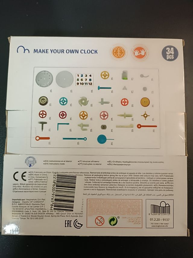 Imaginarium Reloj para montar