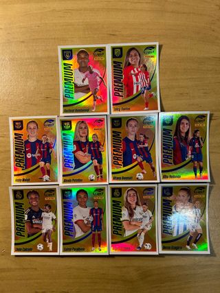 Lote Completo 10Cromo Premium LigaFemenina 2023-24