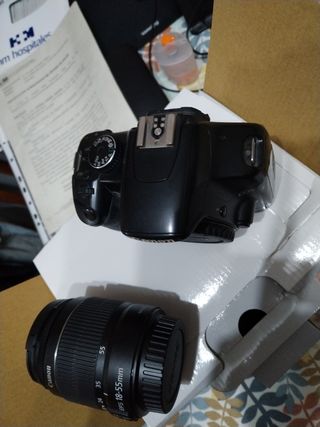 Objetivo y cámara Canon
