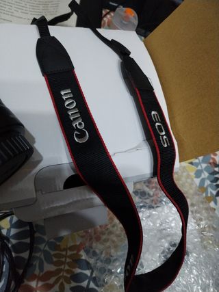 Objetivo y cámara Canon