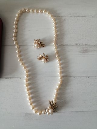 Collar y pendientes Majorica 