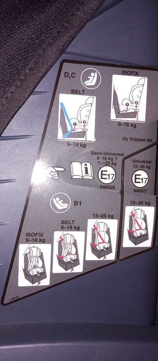 Silla de auto para bebe